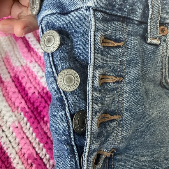 American Eagle curvy high waist rainbow shorts - Picture 6 of 8